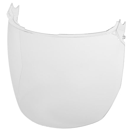 Hard hat clear face clip on visors
