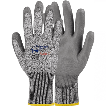 Cut master Puralite PU HPPE glass fibre nylon cut-resistant gloves Cut-Lv5