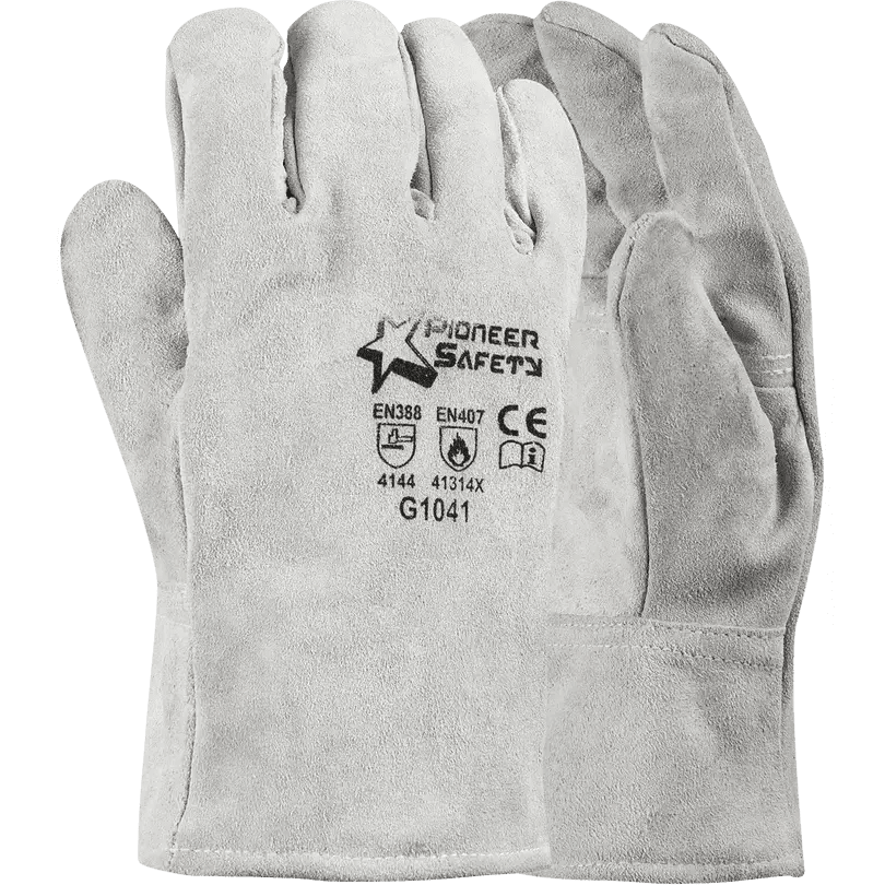 50mm 2.5'' Premium fleece lined chrome leather winter welding gloves