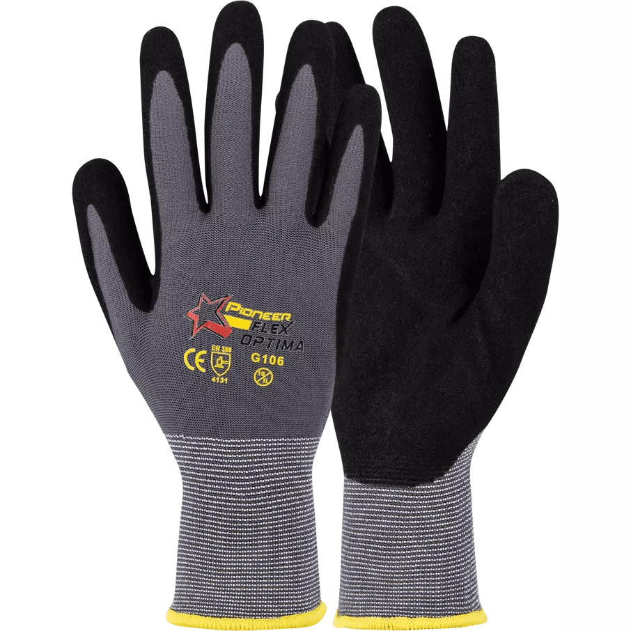 Flex Optima nitrile lycra nylon gloves Abrasion-Lv3
