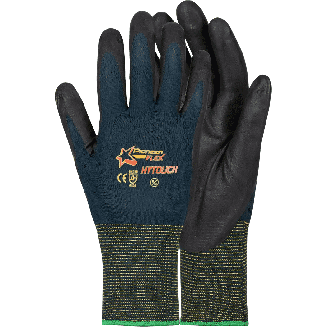 Flex Hytouch super micro foam nitrile nylon lycra gloves Abrasion-Lv4