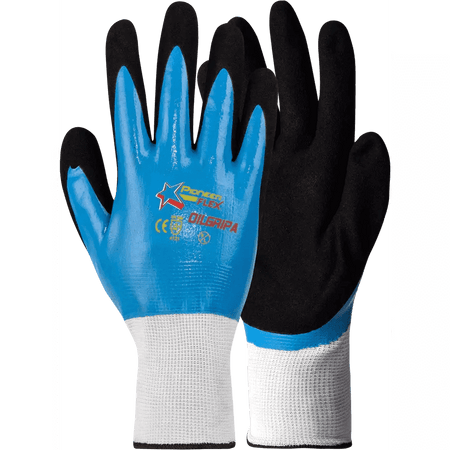 Flex Oil-Gripa double nitrile nylon gloves Abrasion-Lv4
