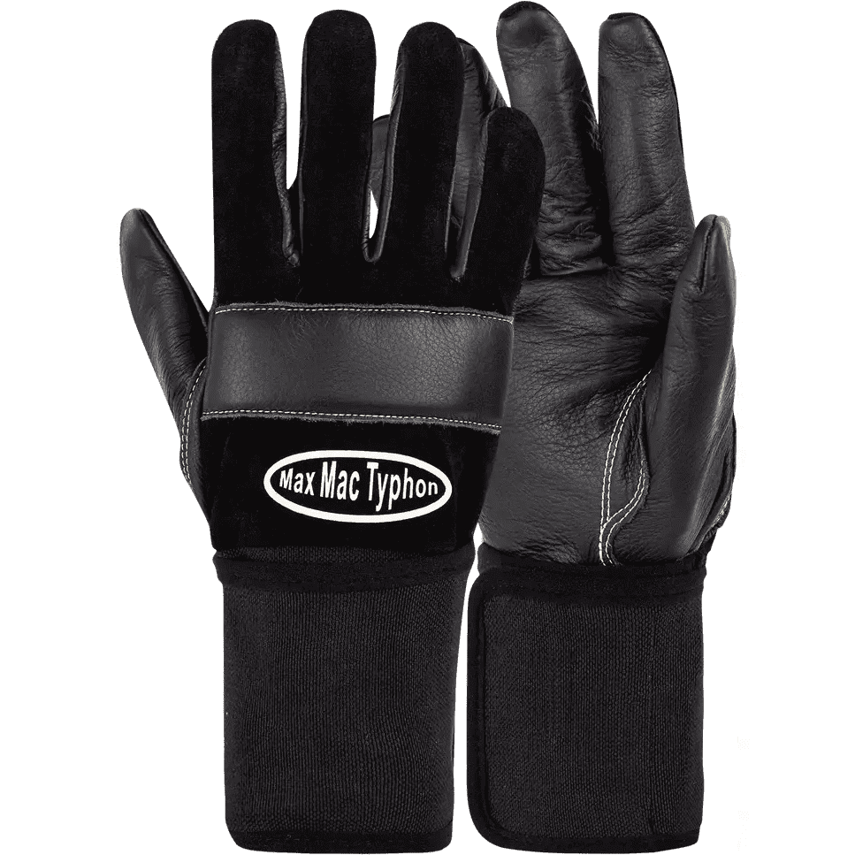 Maxmac Typhon leather vibration + cut resistant gloves Cut-Lv2