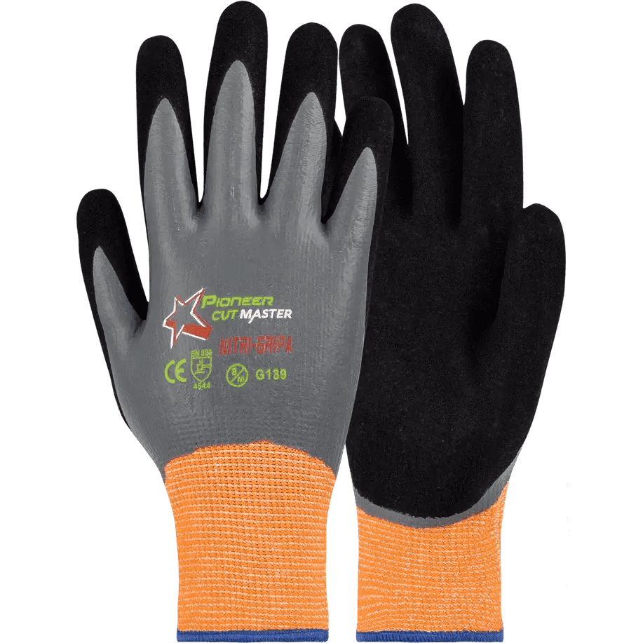 Nitri-gripa fully dipped cut-resistant gloves Lv5