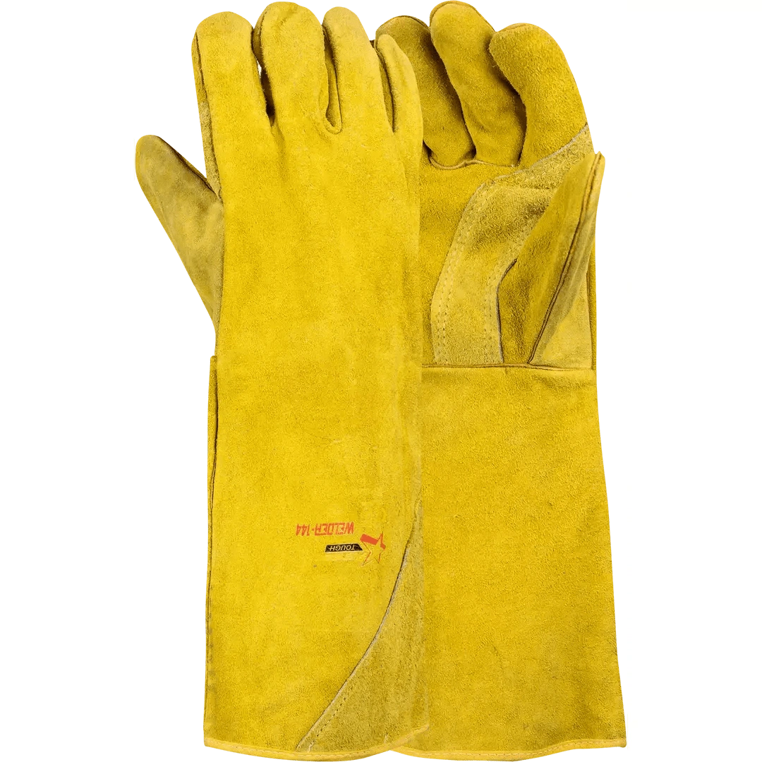 400mm 16'' Heat resistant welted Kevlar + elastic close leather weldin