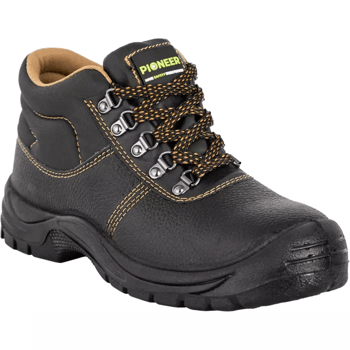 Pioneer Black 200J steel toe cap steel midsole safety boots Online industrial S.A Online Industrial