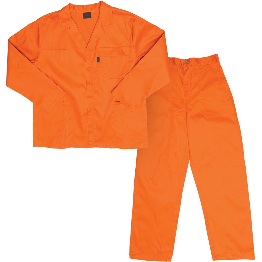 Orange 195gsm 80/20 polycotton conti-suits