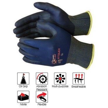 Flex Hytouch super micro foam nitrile nylon lycra gloves Abrasion-Lv4