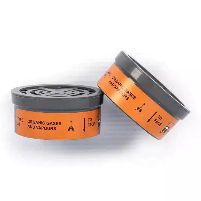 A1 Organic vapours + acid gases respirator cartridges