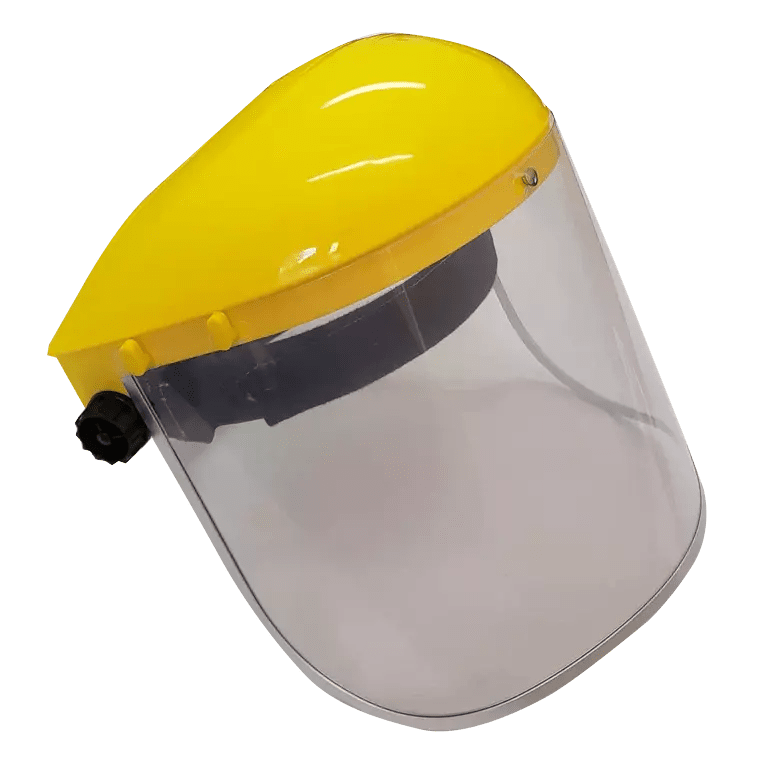 Adjustable clear visor face shield