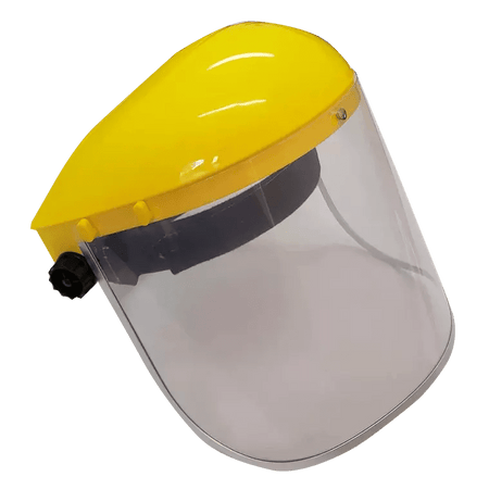 Adjustable clear visor face shield