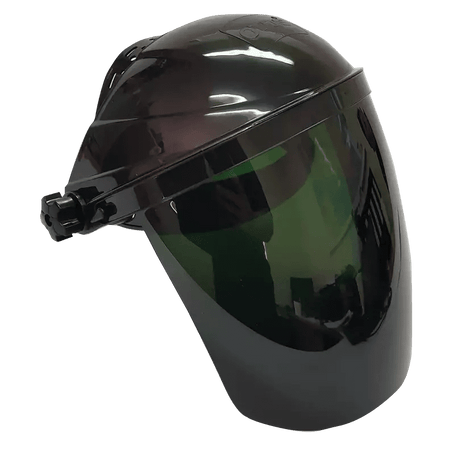 Adjustable HX green visor face shield