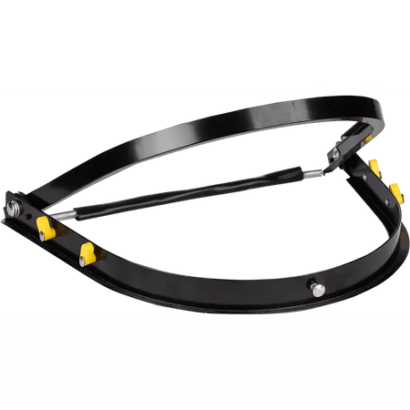 Aluminium face shield visor hard hat cap attachment