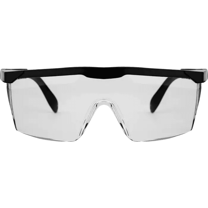 Adjustable anti scratch anti fog clear lense euro safety spectacles