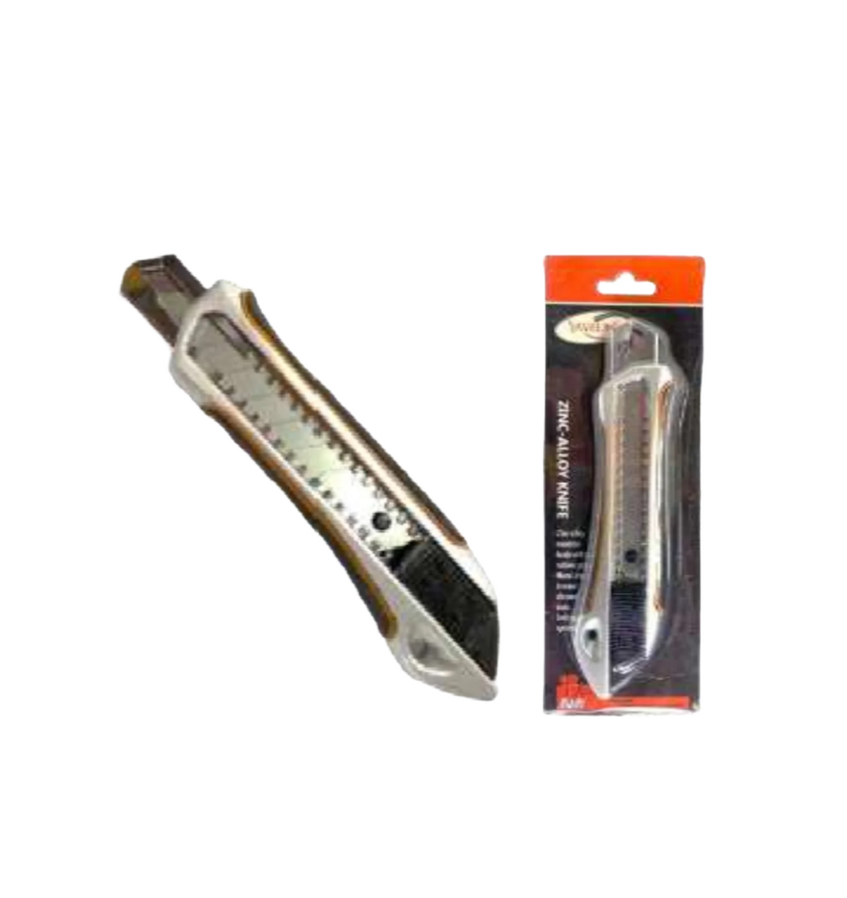 18mm Retractable snap off utility knife + auto lock + soft grip comfort