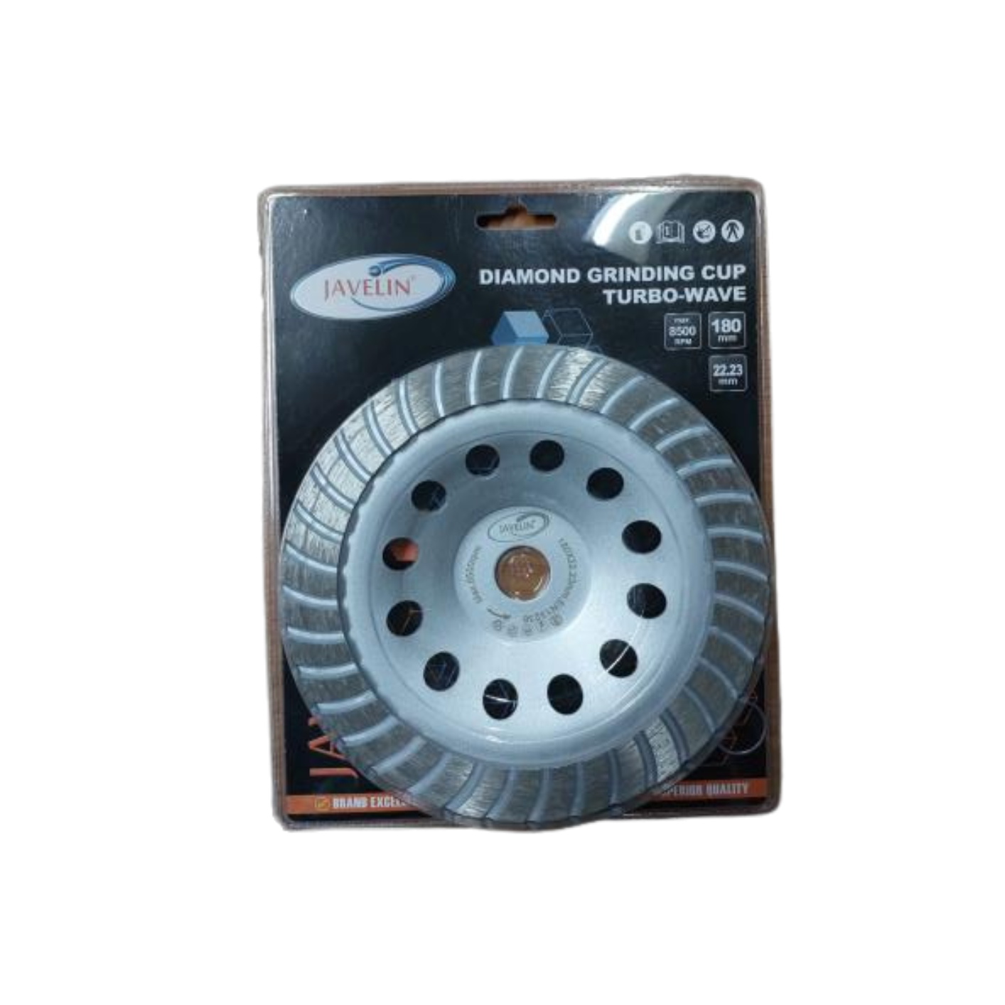 Diamond turbo wave cup grinding wheels