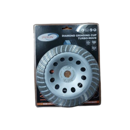 Diamond turbo wave cup grinding wheels