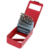 25pce 1.5 13mm HSS Fully ground G twist drill bit set