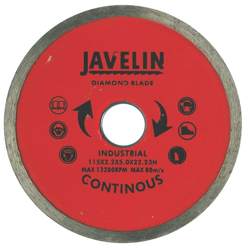 Diamond continuous rim cutting blades