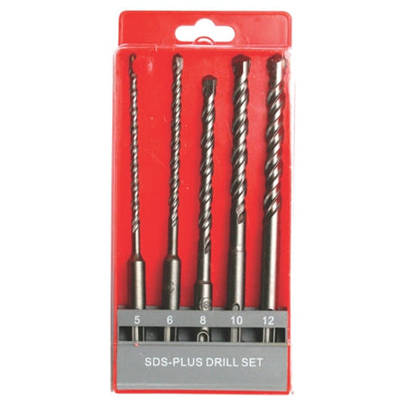 5pce 5.0 12mm SDS+ Tungsten tip masonry concrete drill bit set