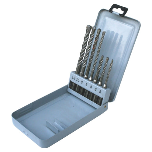 7pce 5.0 12mm SDS+ Tungsten tip masonry concrete drill bit set