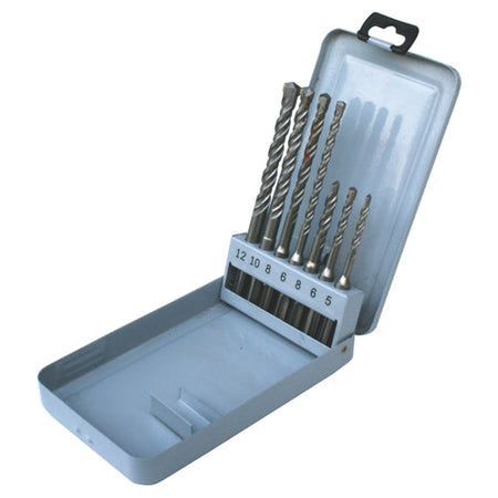 7pce 5.0 12mm SDS+ Tungsten tip masonry concrete drill bit set