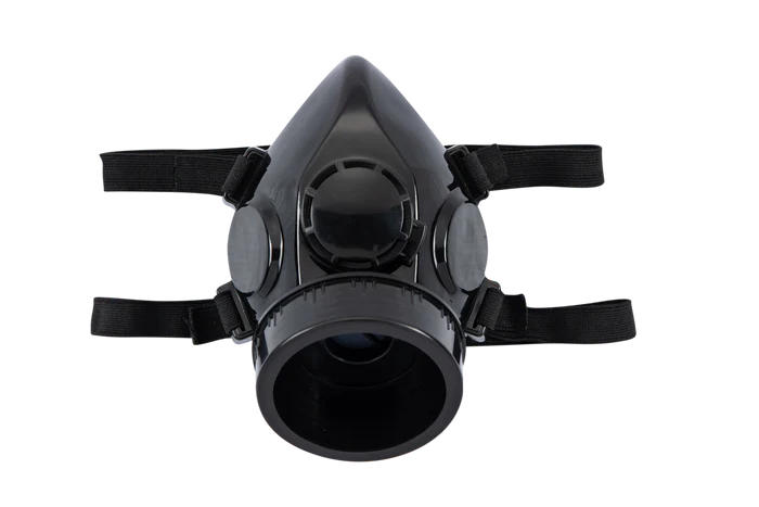 Single cartridge respirator half mask
