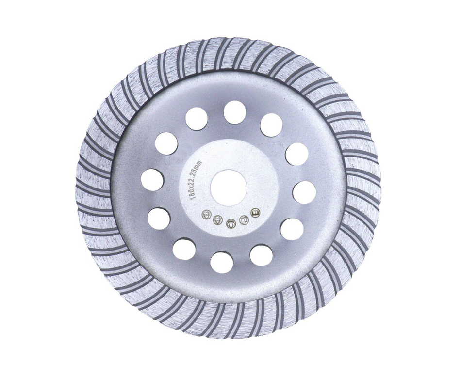 Diamond turbo wave cup grinding wheels