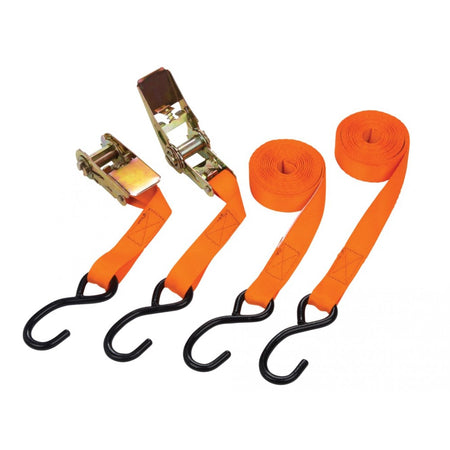 8pce Assorted ratchet tie downs set