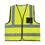 Reflective waistcoat vests + zip + I.D pouch