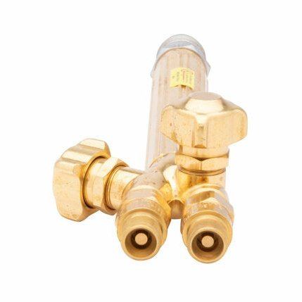 43-2 Gas torch handle shank + valves