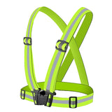 Reflective Hi-vis lime safety brace vest belt strap jacket