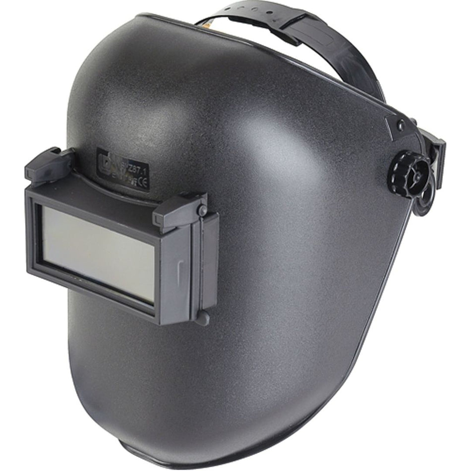 Flip front welding helmet with adjustable inner liner