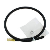 Braided rubber water outlet hose