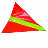 Reflective red vehicle buggy whip flag