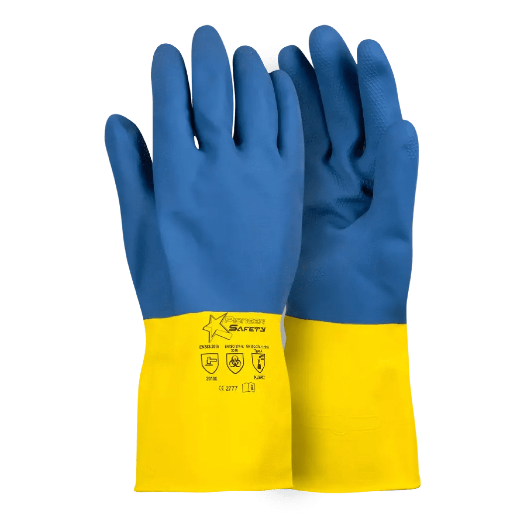 Chemical resistant neolatex KMLPST gloves