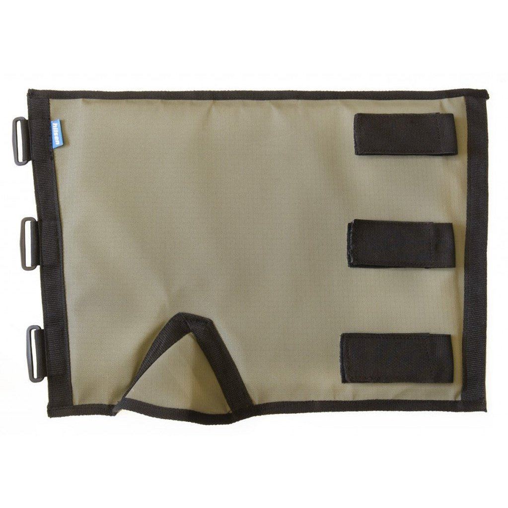Adjustable Velcro staps metatarsal protective canvas liner brown snake bite leggings