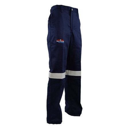 Reflective navy blue 195gsm D59 Flame & acid resistant trousers