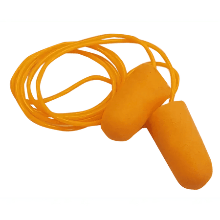 28db Orange PU foam disposable corded earplugs