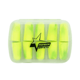 5pce 38db Green PU foam tapered uncorded earplugs