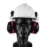 30db Black defender hard hat cap ear muffs