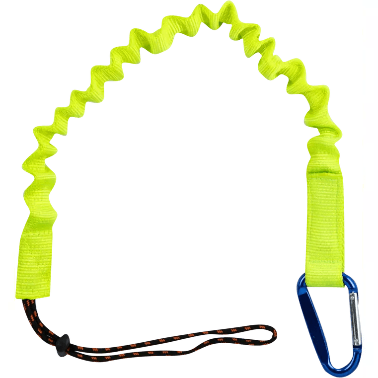 Elasticated carabiner toggle end tooling lanyard