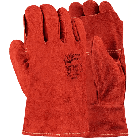 Heat resistant 2.5'' cuff Kevlar stitch leather welding gloves