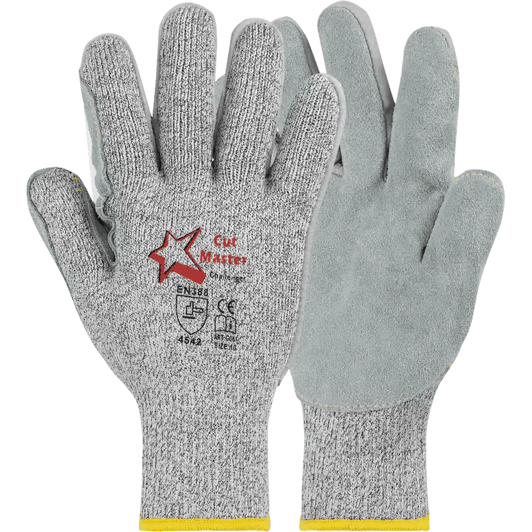 Cutmaster Challenger Leather Palm Cut Resistant Gloves Cut Lv5 Online