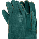 2.5'' Green lined leather welding gloves Abrasion-Lv4