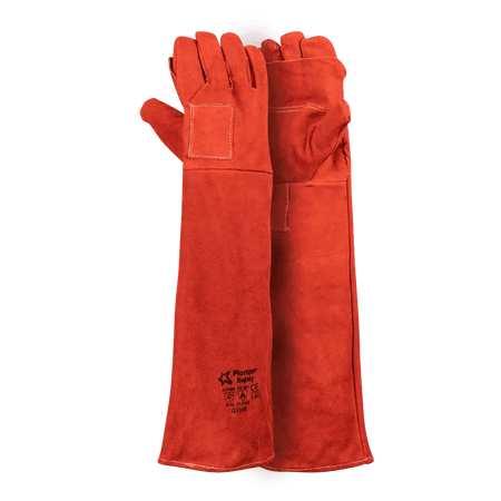 Heat resistant 16'' cuff Kevlar stitch leather welding gloves