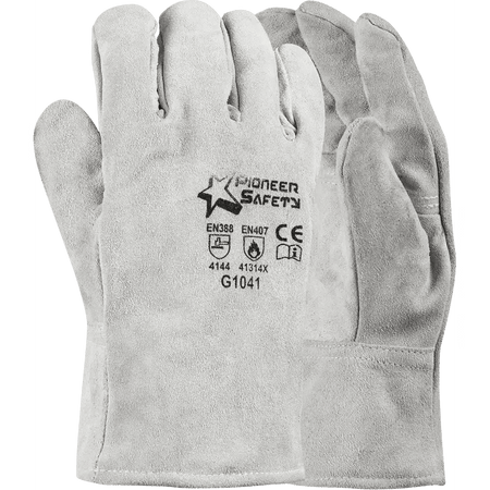 Premium 2.5'' cuff fleece lined chrome leather winter welding gloves