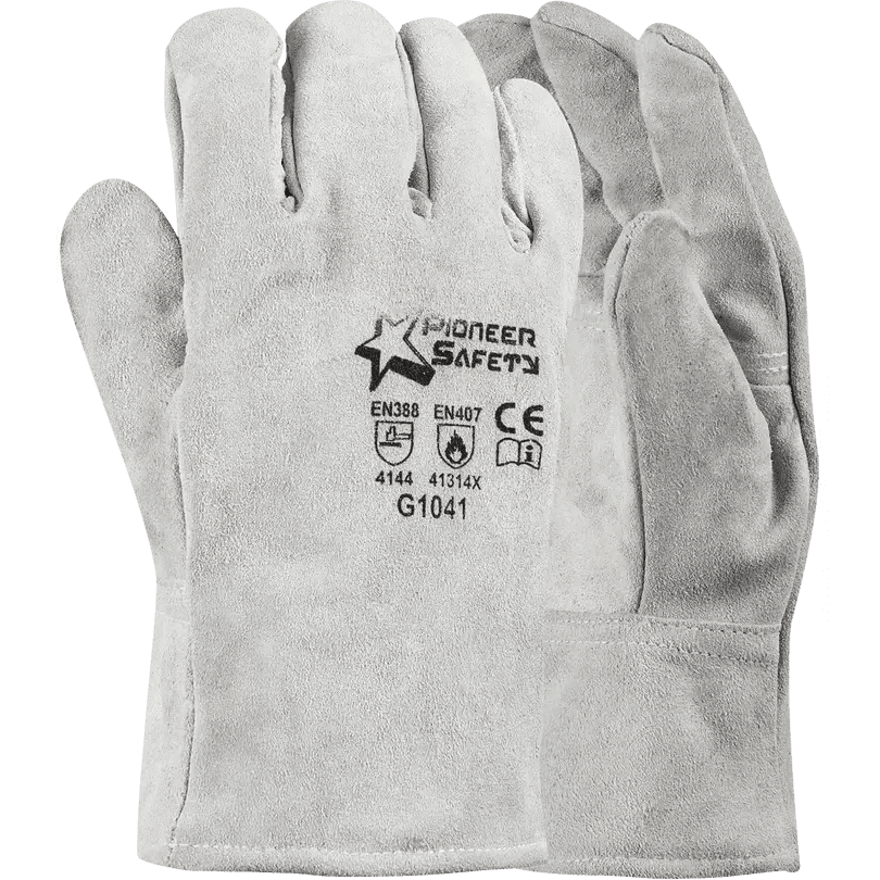Premium 2.5'' cuff fleece lined chrome leather winter welding gloves