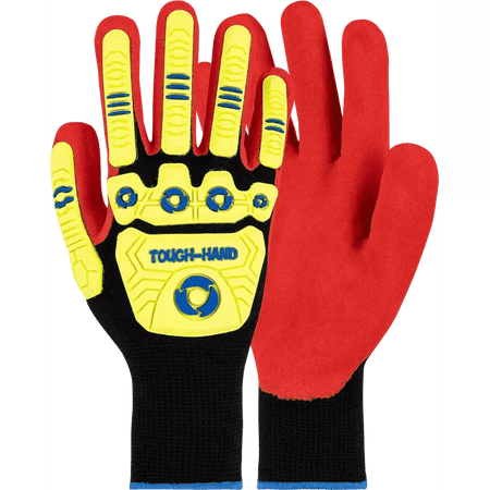 Maxmac Tough hand sandy nitrile impact pads nylon cut-resistant gloves Cut-Lv2