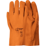 11'' Cuff grip freeze flexibility -4°C orange PVC cotton gloves Abrasion-Lv3